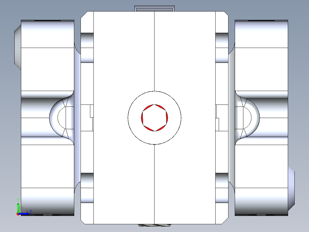 星际探测器机械手机械臂新型螺丝齿轮自中心夹头机构左视图