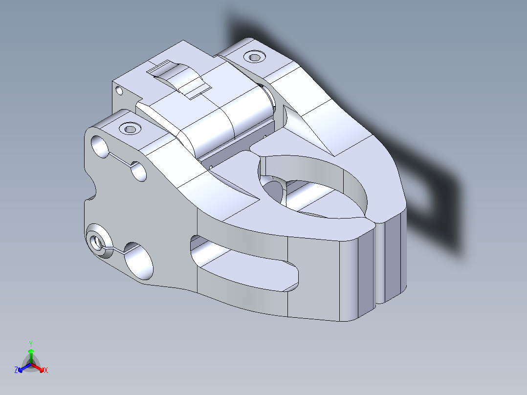 星际探测器机械手机械臂新型螺丝齿轮自中心夹头机构正等轴测图