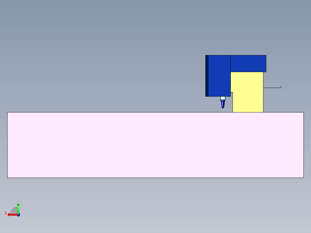 窗帘帘头激光裁剪机后视图