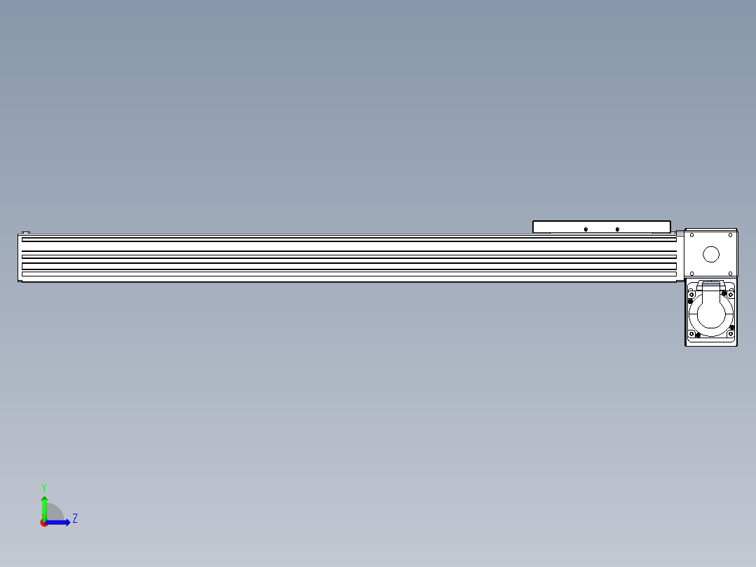 同步带全封闭直线模组TPA-HCB-120D-90-L600-RP-C-P40-N3左视图