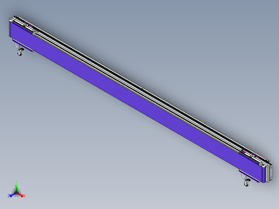 威洛博VL系列直线电机模组-2VL14S3-S2150正等轴测图