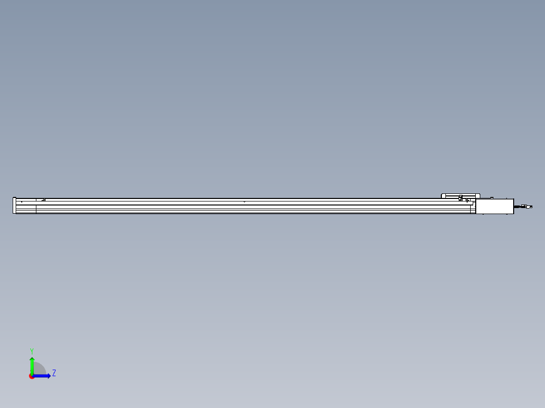 威洛博LB.GB同步带传动--欧规系列LB6A-L65-S1750-BR左视图