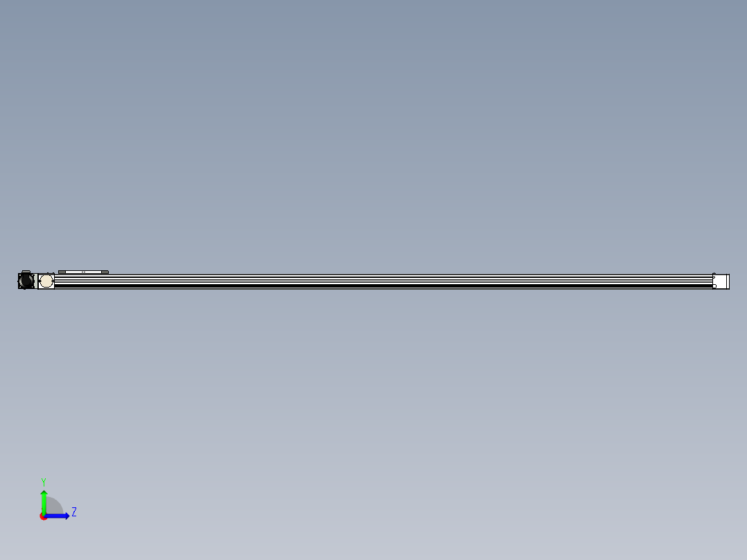 同步带滑台-欧规BC6H-L60-S2500-R-ZP40-D3左视图