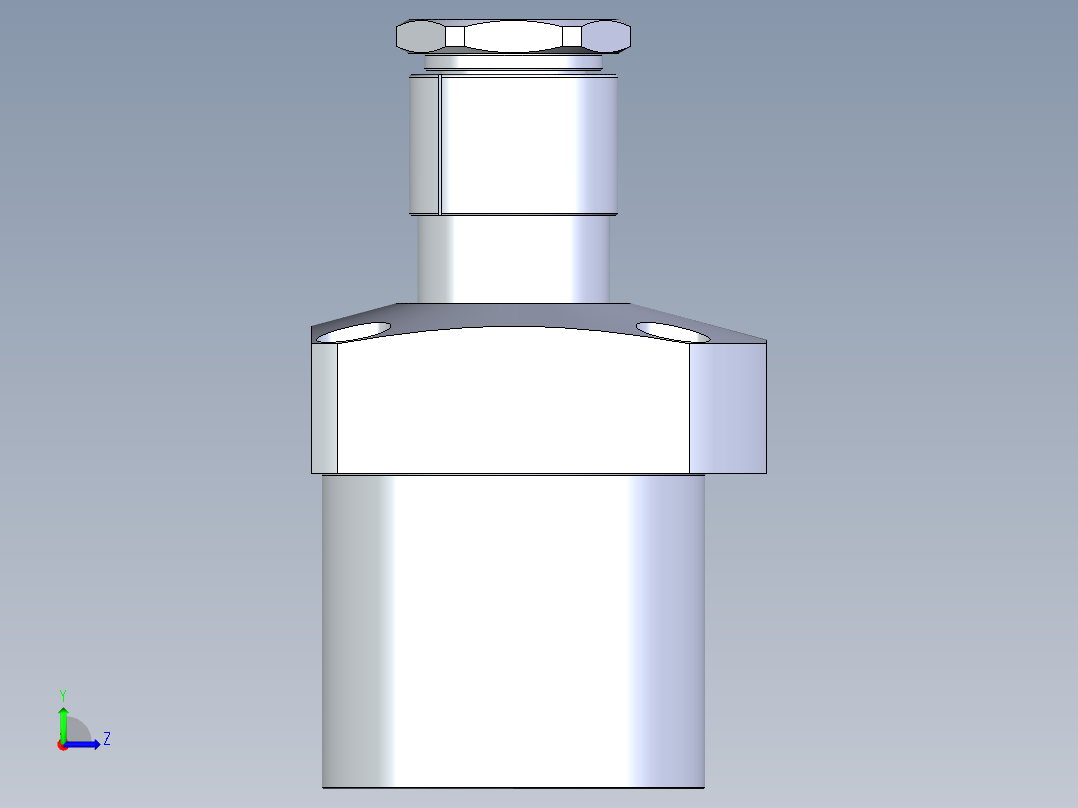 KOSMEKLG0900-SR-Y45多系列多零件图纸模型左视图