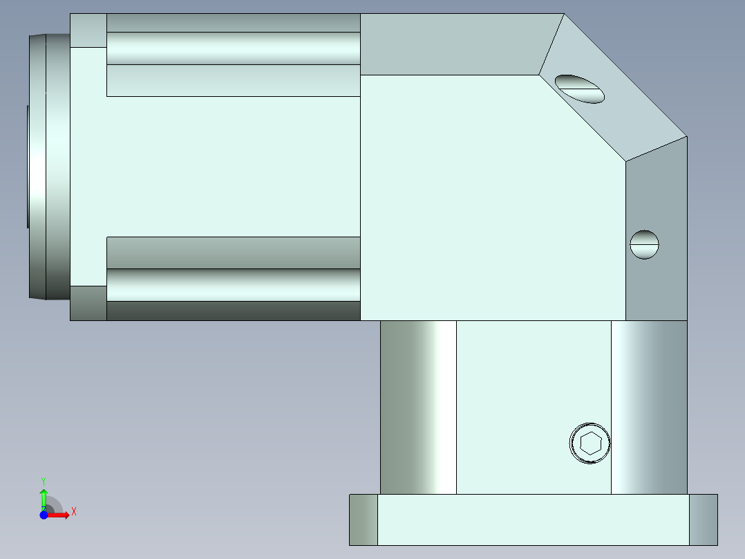 直齿孔ZPLX142-L2 42-114.3-200-M12.stp前视图
