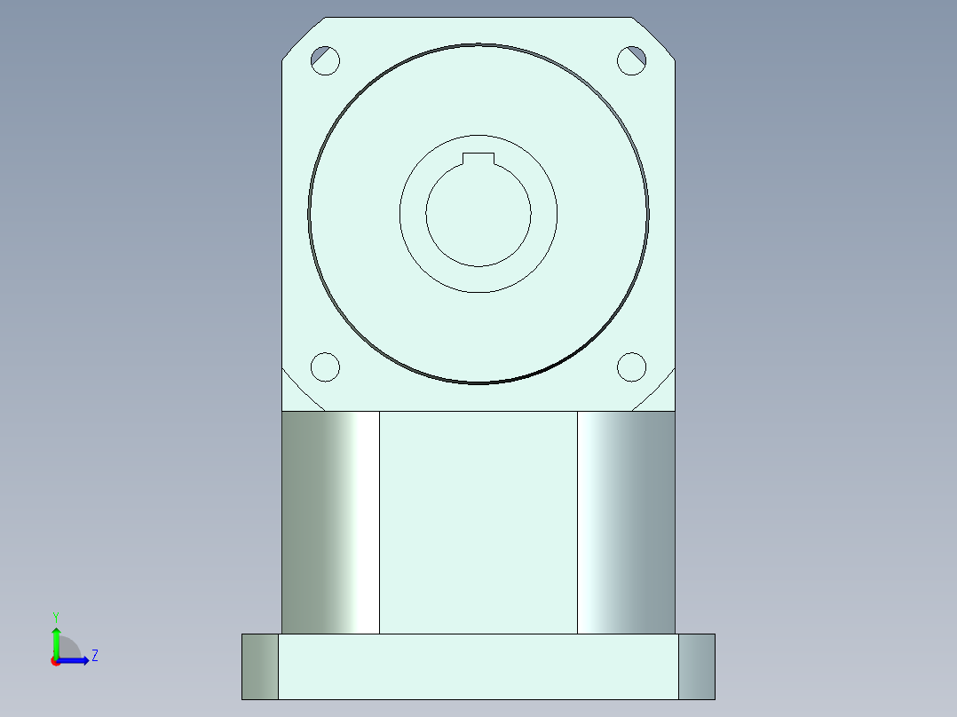 直齿孔ZPLX142-L2 42-114.3-200-M12.stp左视图