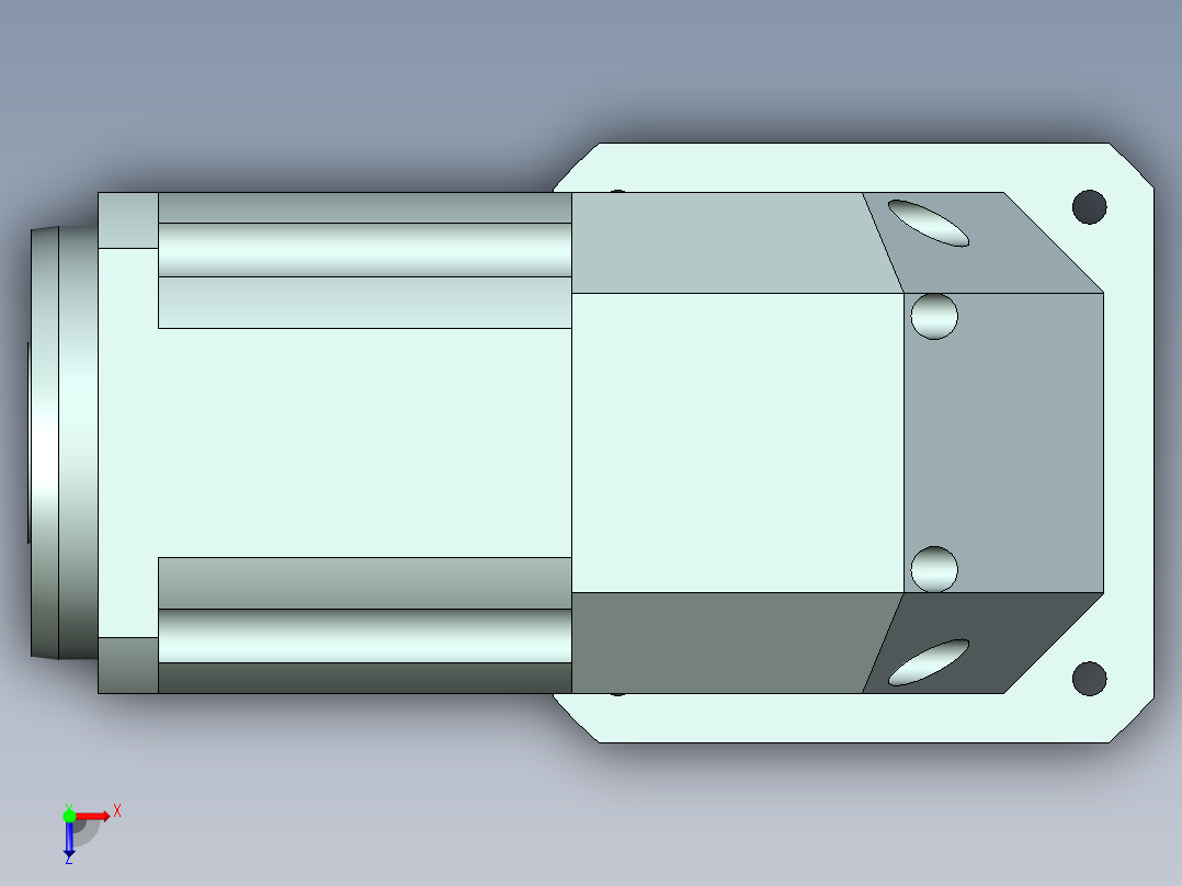 直齿孔ZPLX142-L2 42-114.3-200-M12.stp俯视图