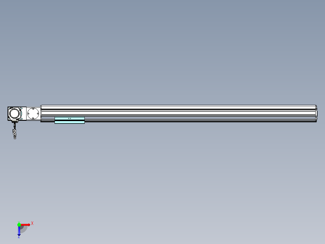 威洛博VBF同步带传动一般环境VBF14-L45-S1000-BL-ZP40-C3俯视图
