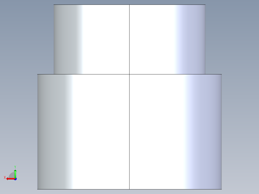 聚氯乙烯配件11-Sch80_ReducerCoupling_SxS_829-251_2in x 1.5in后视图
