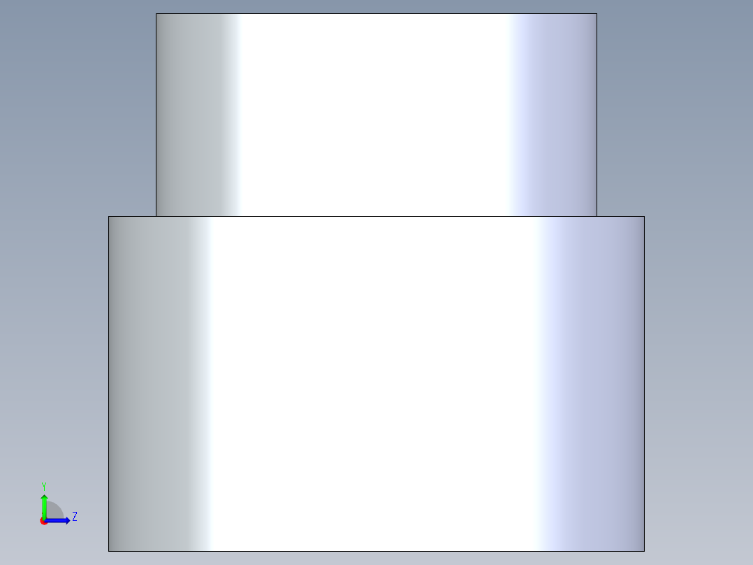 聚氯乙烯配件11-Sch80_ReducerCoupling_SxS_829-251_2in x 1.5in左视图