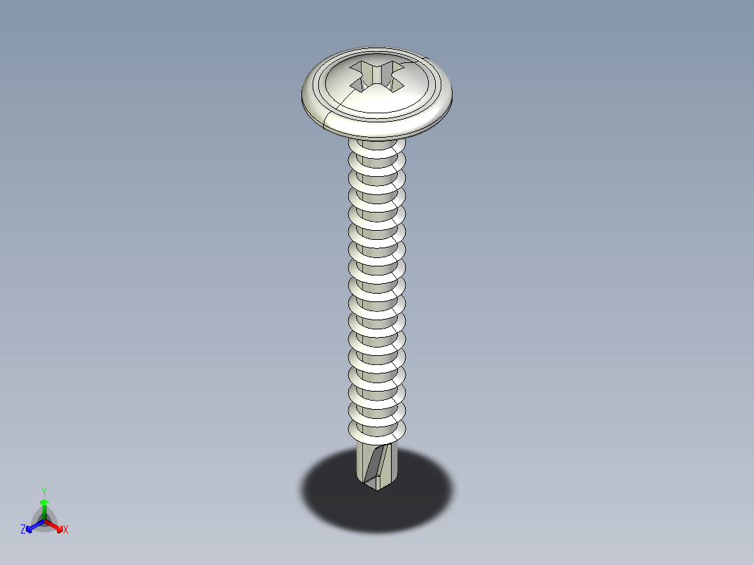 紧固件-STEP Drill-Tip Saucer Screw-01