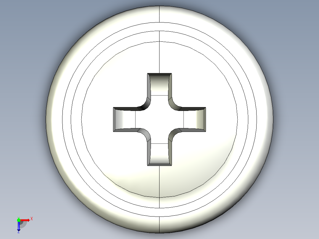 紧固件-STEP Drill-Tip Saucer Screw-01俯视图