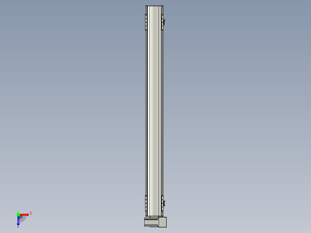 直线模组WG-LHB12-S1200-RU设计图纸俯视图