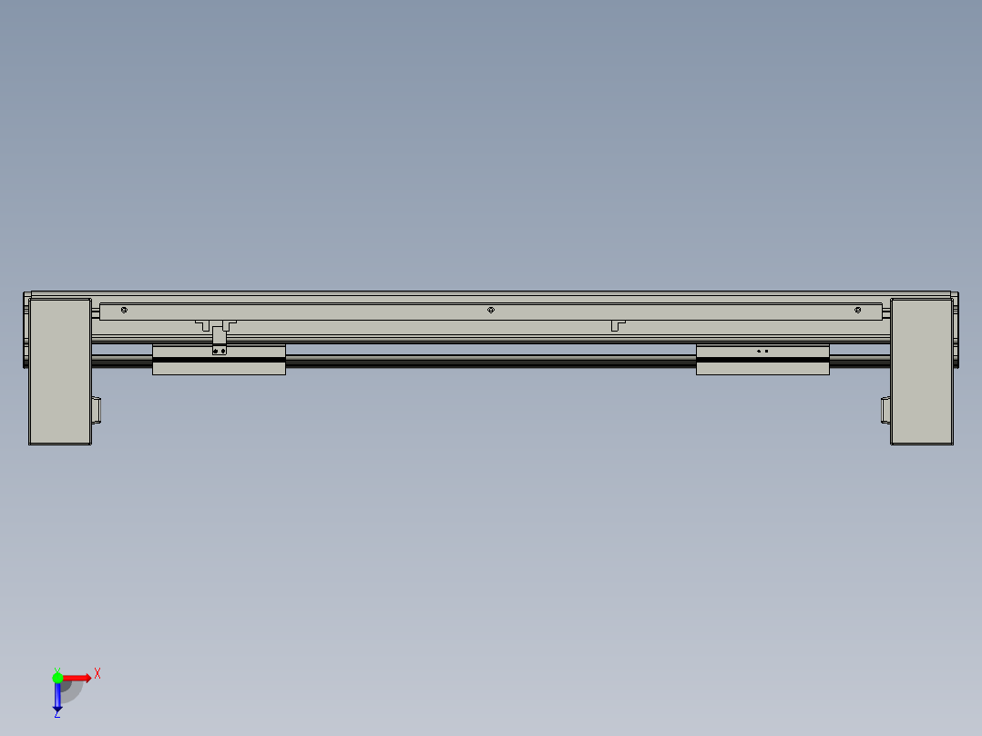 威洛博双电机滑台-VBF14S2-L50-S400-BU-P40-C6俯视图