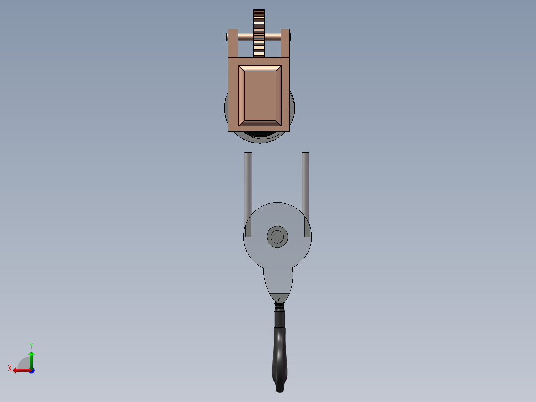 3吨电动葫芦模型设计809563==400后视图