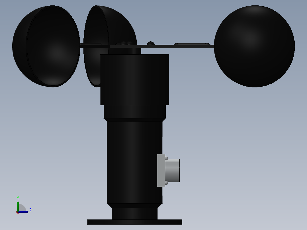 风向仪模型左视图
