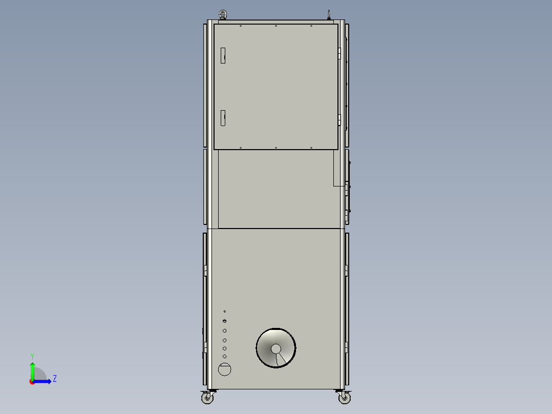 吸尘碾压机step左视图