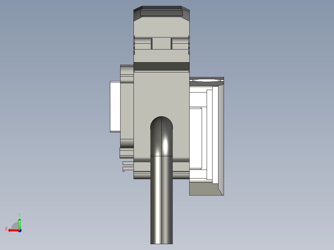 基恩士FS-N12N_12P_14N_14P_kc图纸模型后视图