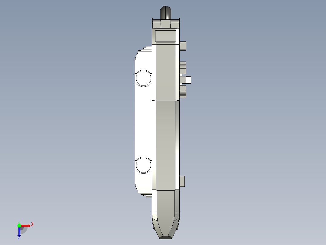基恩士FS-N12N_12P_14N_14P_kc图纸模型俯视图