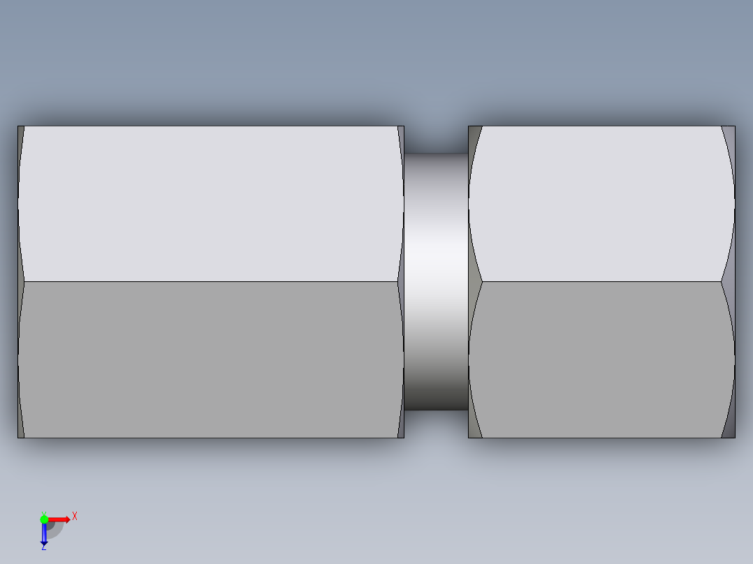 卡套式工业通用硬管接头EO_Swivel_connector_GAI08LM71俯视图