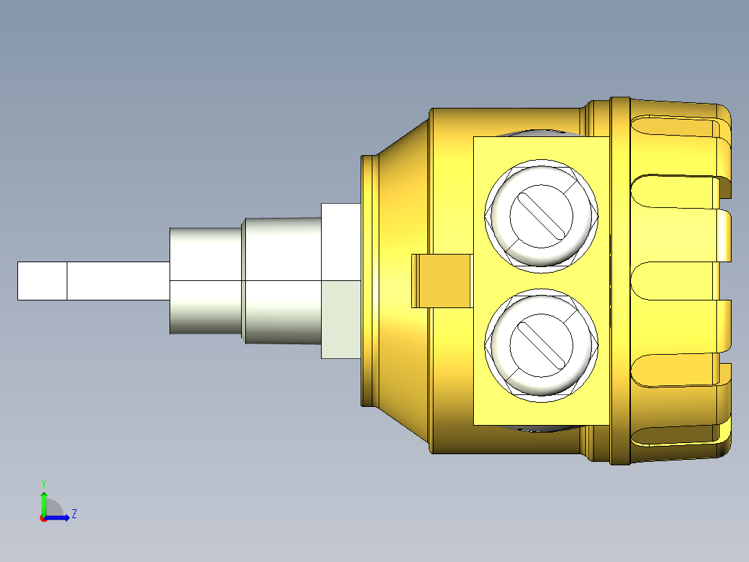 超声波设备H-69mm-2.72in-SS-PBT-ENCLOSURE-1-SPDT-RELAY-NPT-THREAD左视图