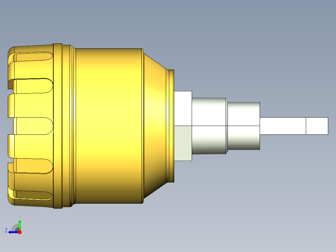 超声波设备H-69mm-2.72in-SS-PBT-ENCLOSURE-1-SPDT-RELAY-NPT-THREAD右视图