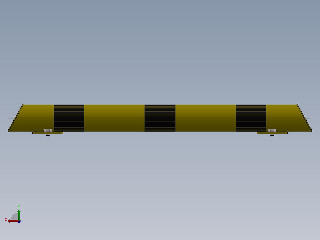 安全路线护栏后视图