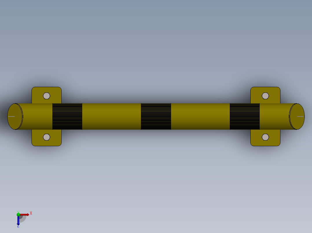 安全路线护栏俯视图