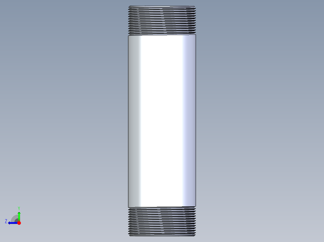 聚氯乙烯配件33-Sch80_Nipple_MPTxMPT_861-346_3in x 12in右视图