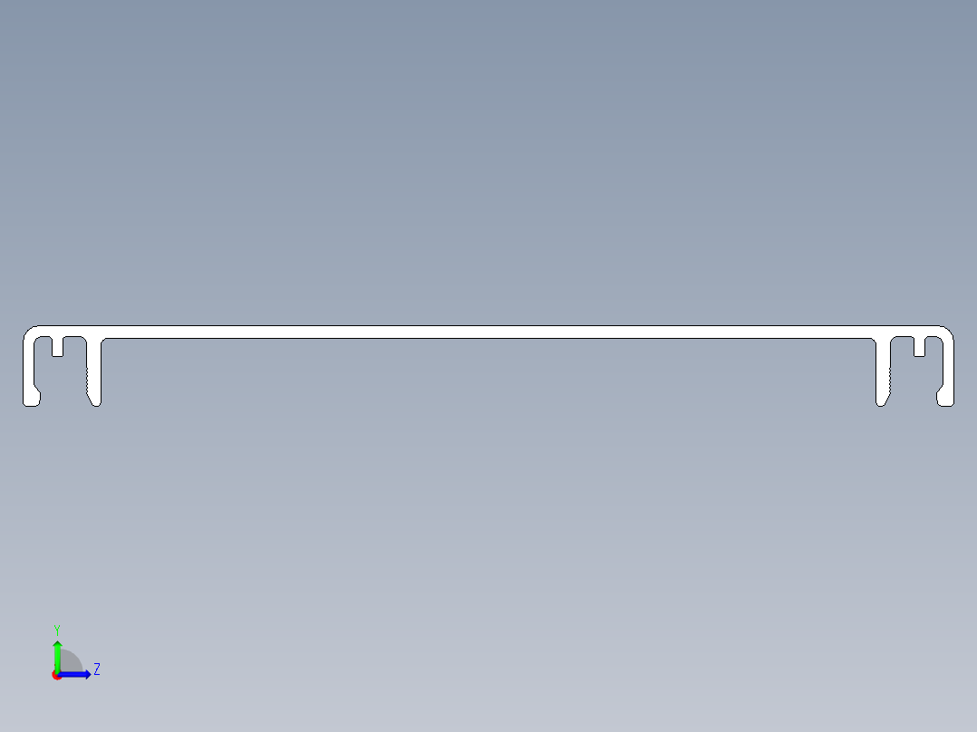 型材-KJN CABLE CONDUIT COVER 120 KJN511065.STEP左视图