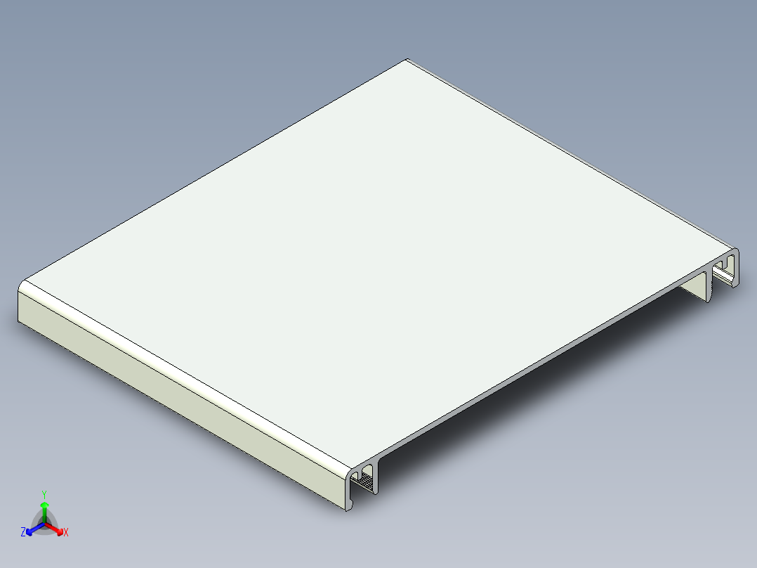 型材-KJN CABLE CONDUIT COVER 120 KJN511065.STEP正等轴测图