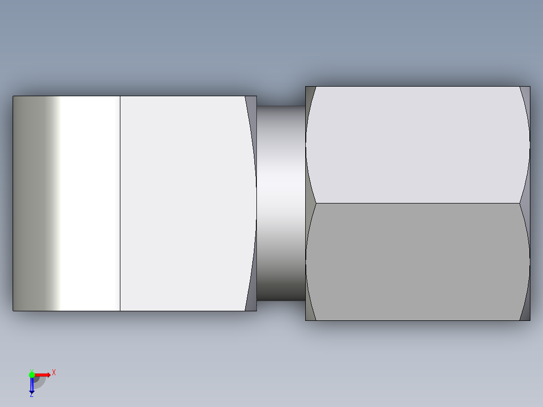 卡套式工业通用硬管接头EO_Male_stud_elbow_WE06LLRCF俯视图