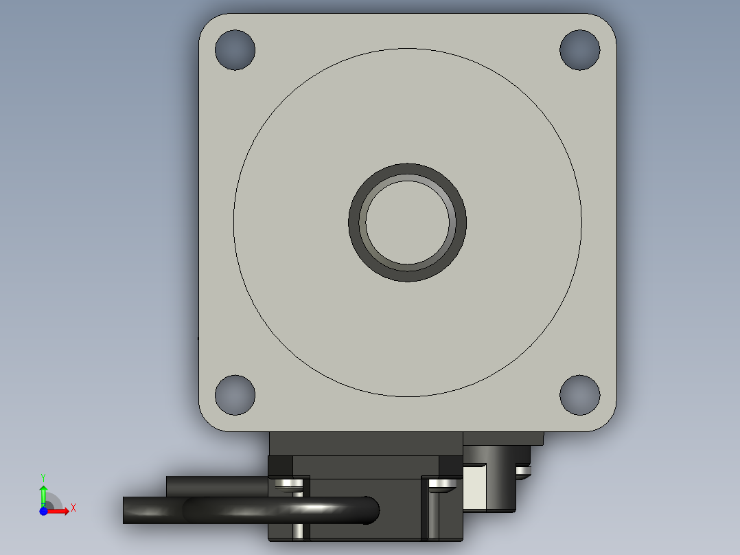 交流伺服电机前视图