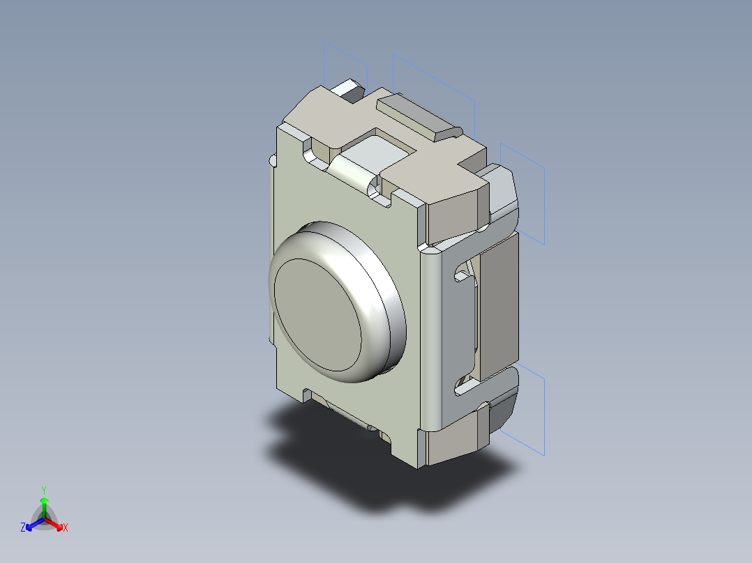 开关继电器保护 SM-PTS820J20K正等轴测图