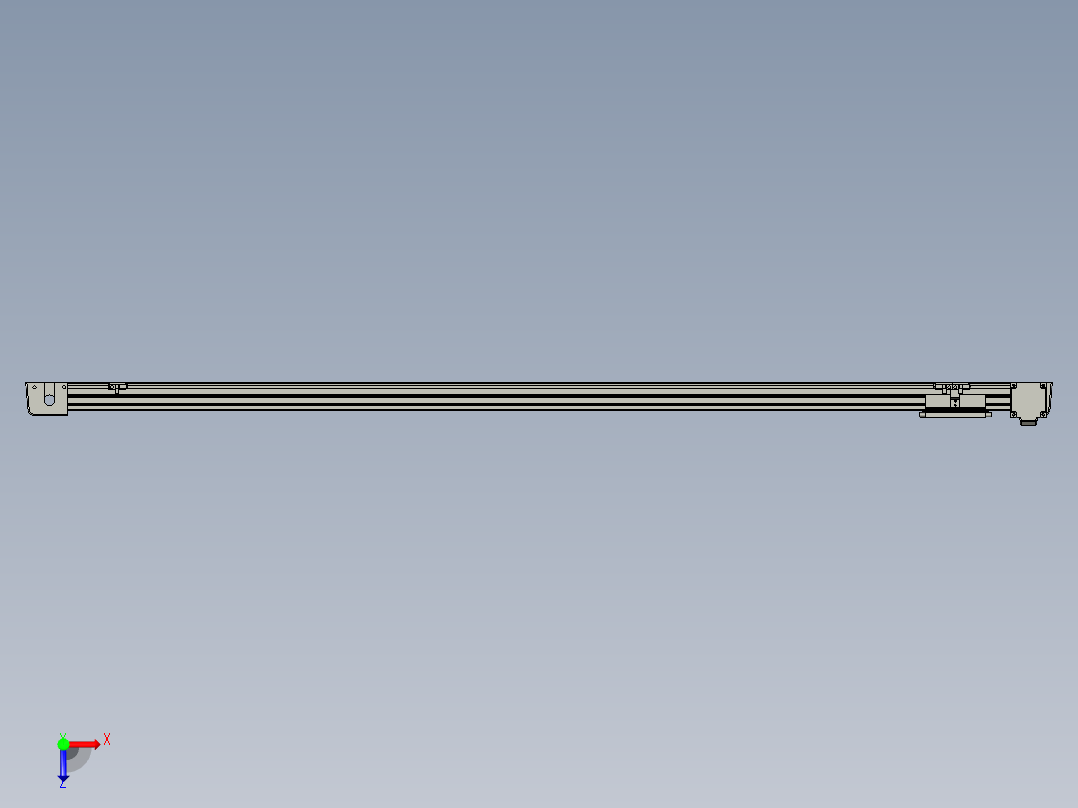 威洛博LB.GB同步带传动--欧规系列EBF5-L11-S1400-BL-P20-C4俯视图