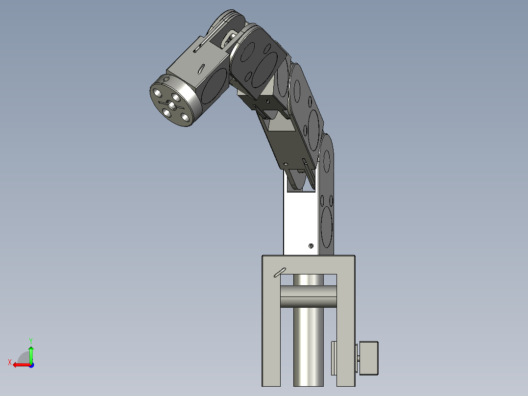 6轴机械手后视图