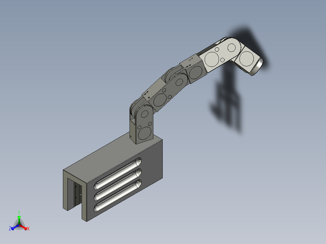 6轴机械手正等轴测图