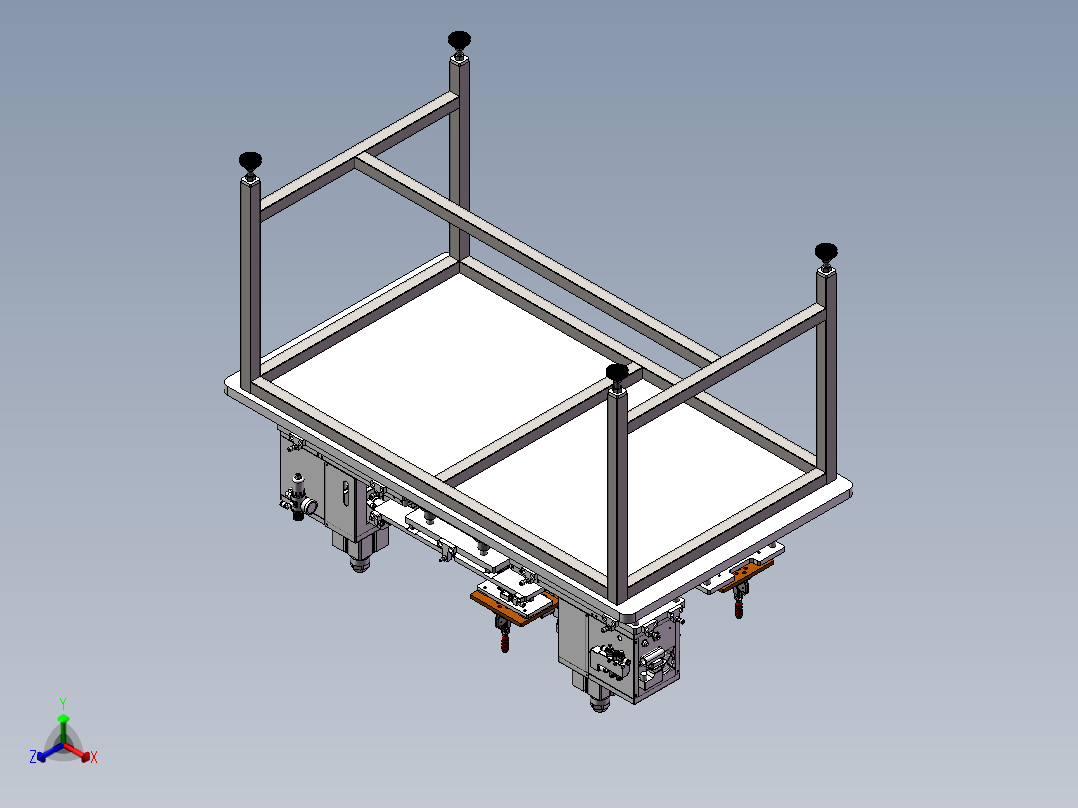 新能源锂电池极耳转接片焊接设备sw21可编辑正等轴测图