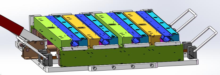 262B 盖前条PC夹具sw18可编辑+cad