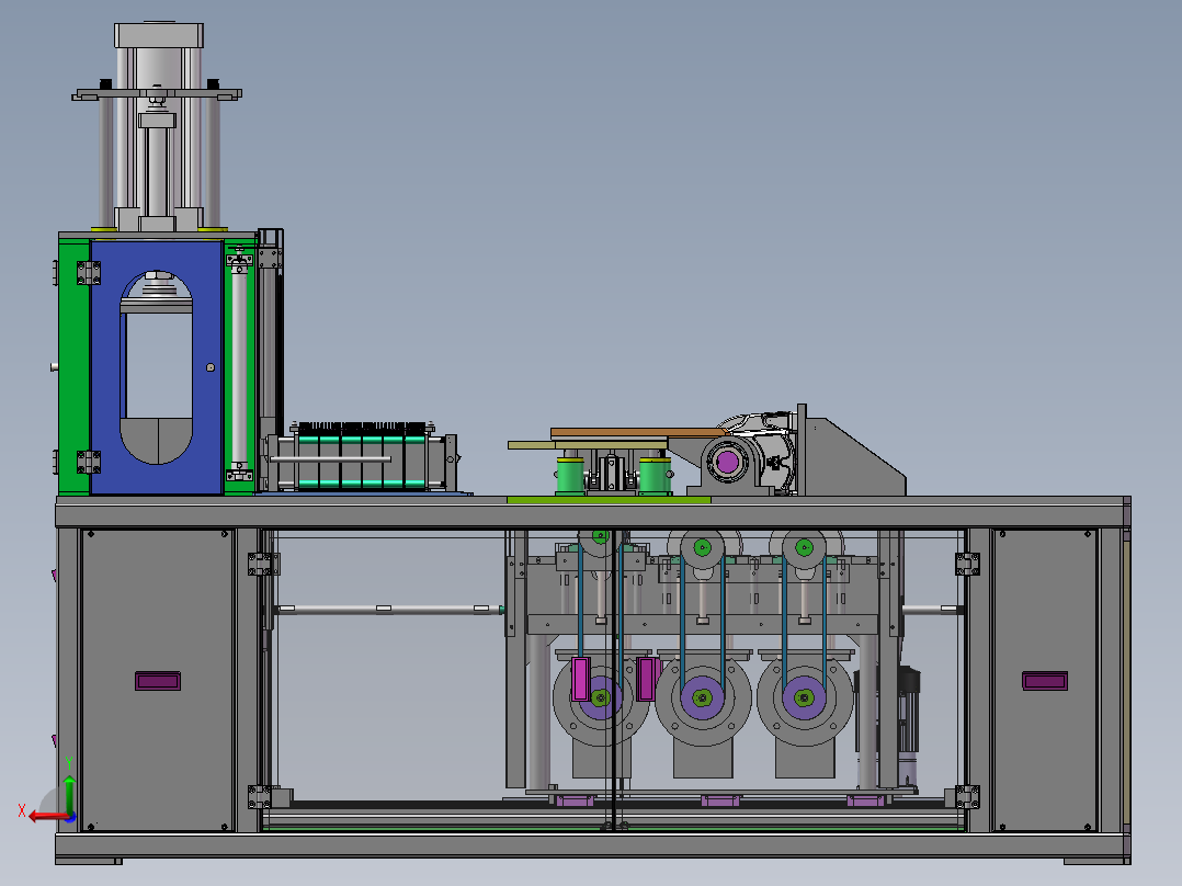 下槽组件后视图