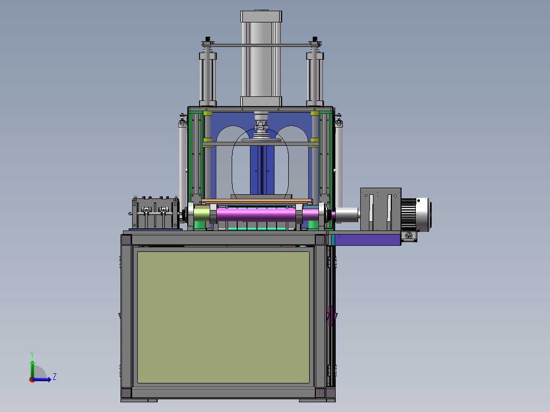 下槽组件左视图
