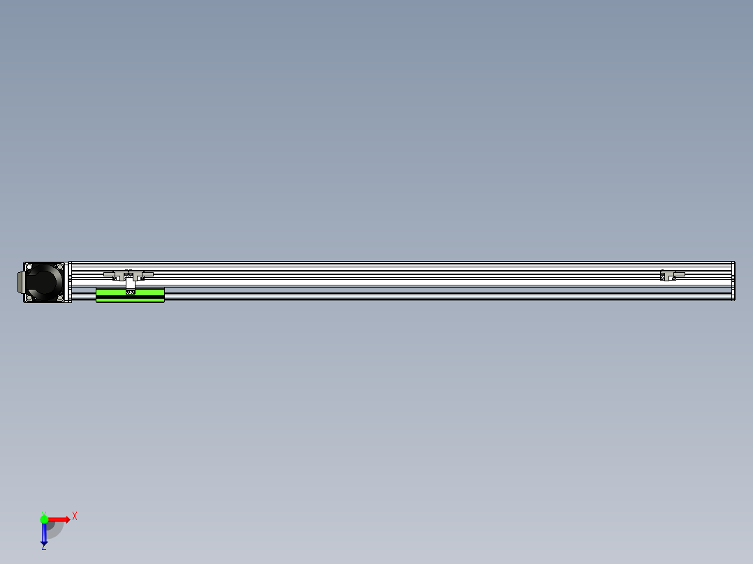 同步带滑台-半封闭B10-L90-S850-R-P40-D3俯视图