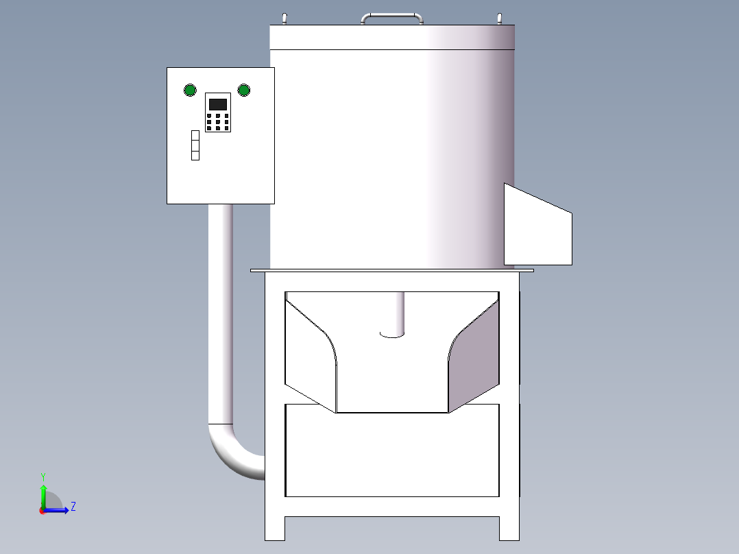 榴莲甩肉去核机SW三维==535601==25左视图