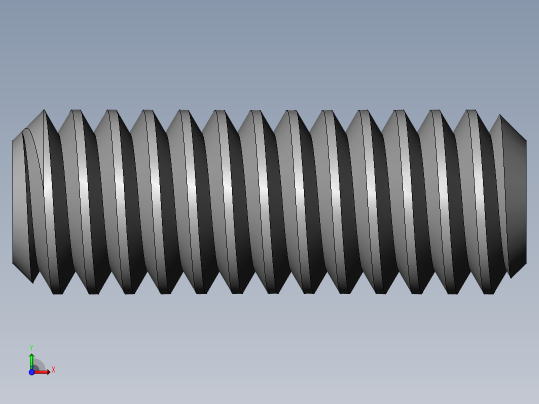 DIN 913-ISO 4026 固定螺钉-M1.8 L=5.SLDPRT前视图
