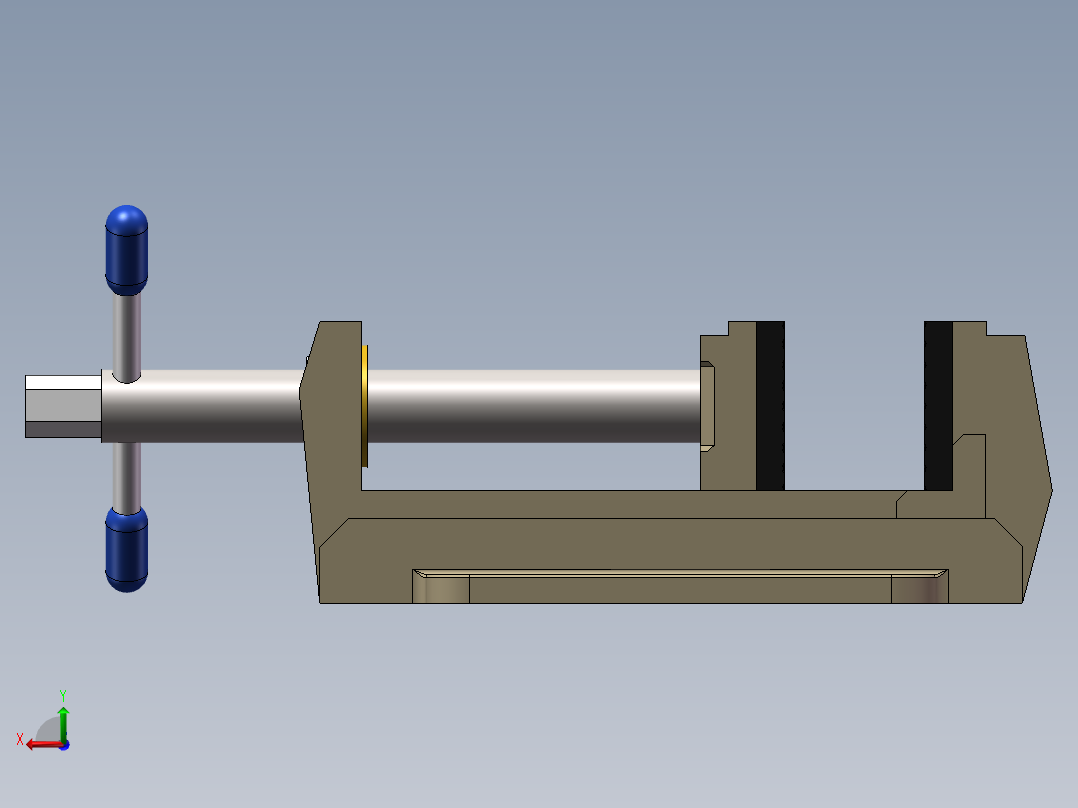 简易台钳(自顶向下设计)后视图