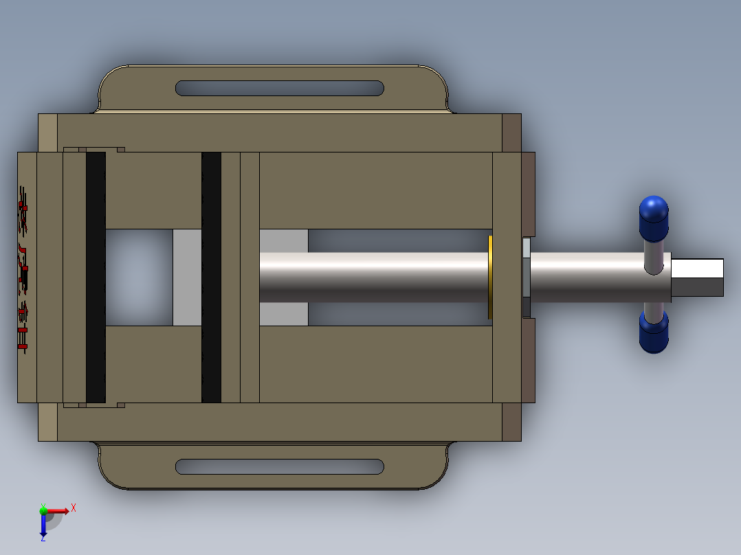 简易台钳(自顶向下设计)俯视图