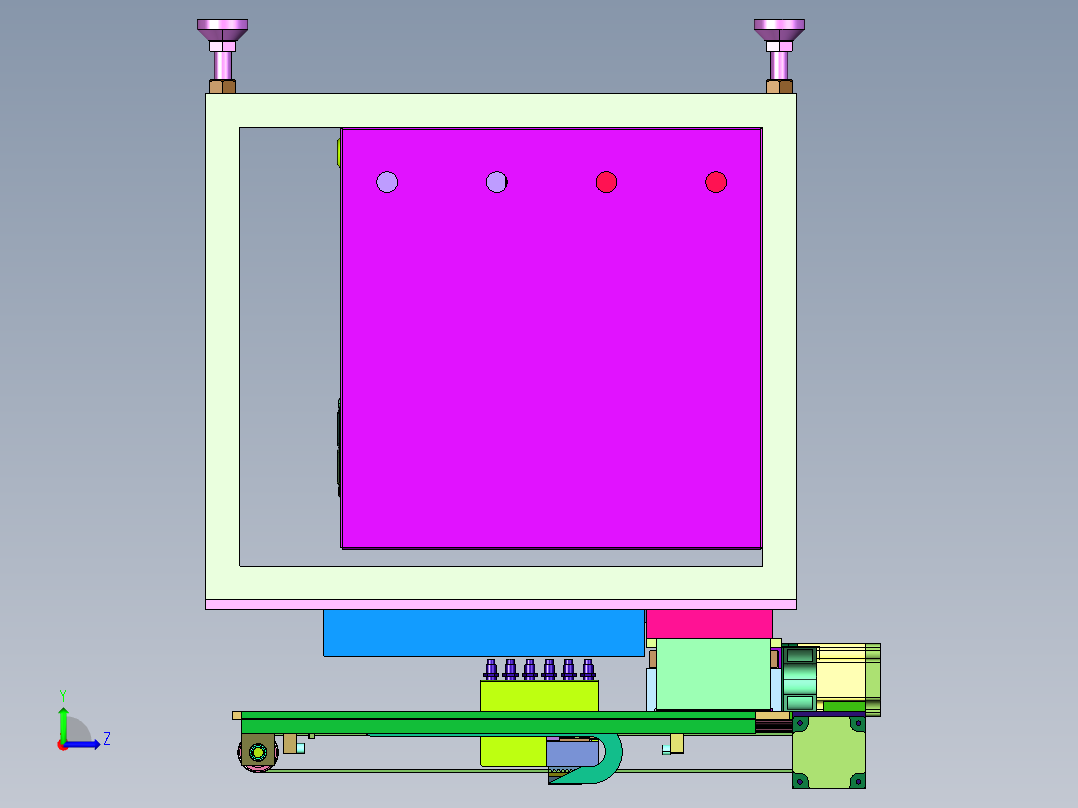 盘装锂电池缺少测量装置左视图