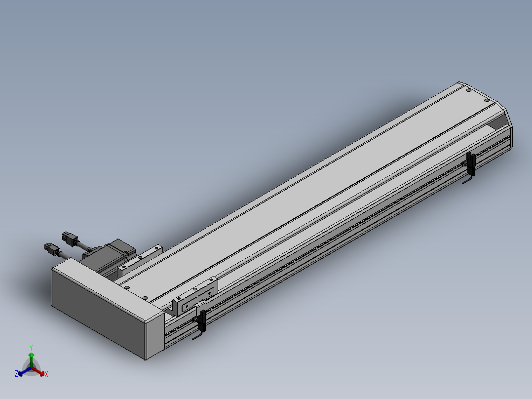 精密模组MY130-T10-600L-BR-P20B-C4-C正等轴测图