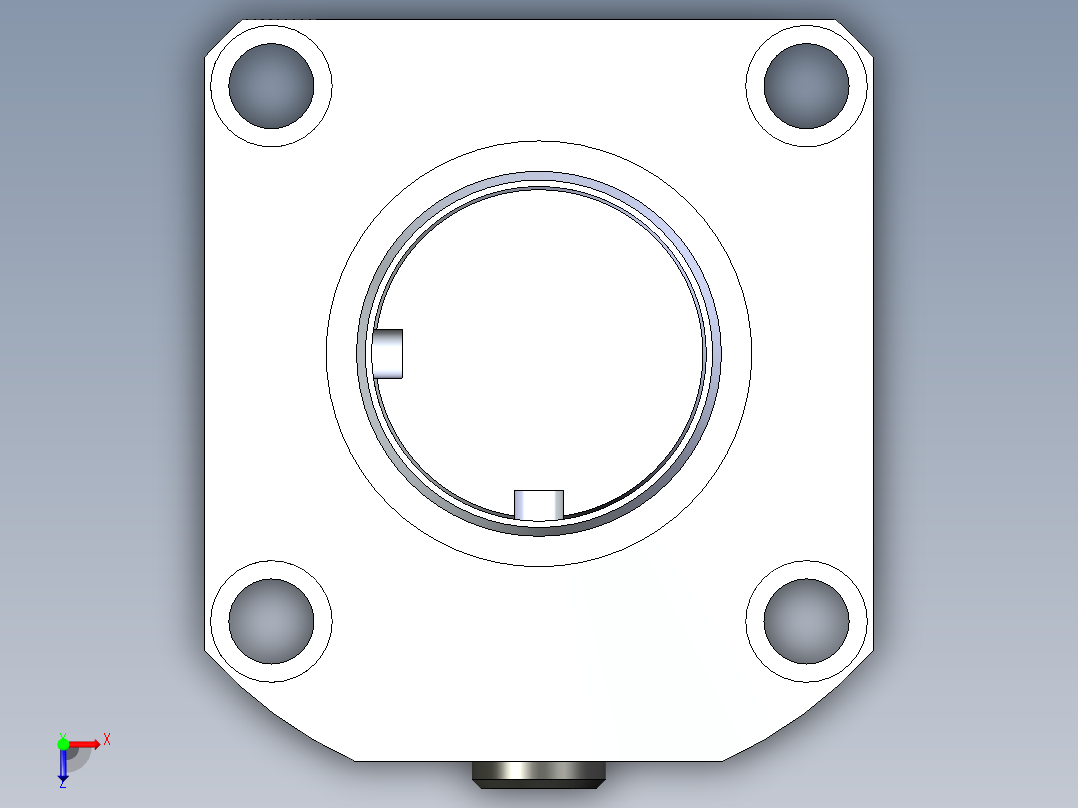 KOSMEKLG1050-CR-F多系列多零件图纸模型俯视图