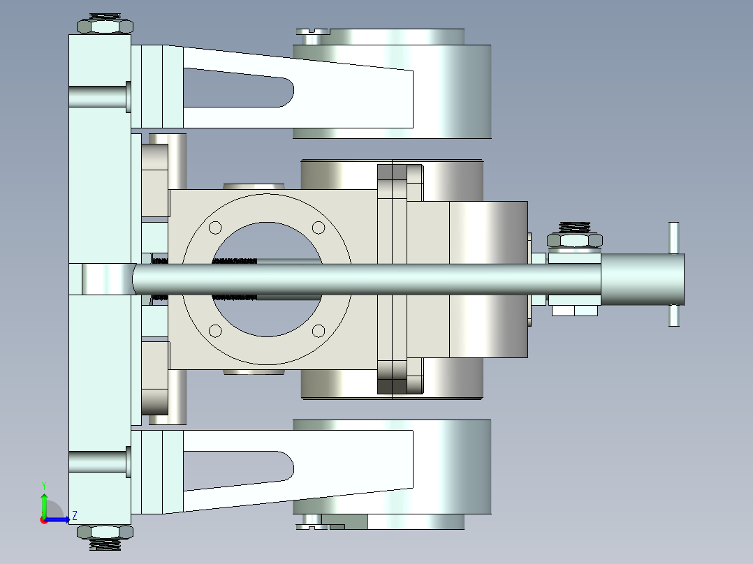 减速箱体镗床夹具含三维二维说明书左视图
